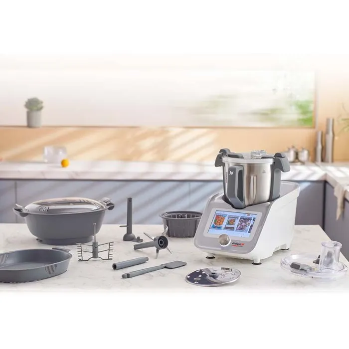 Robot de cocina conectado Kitchencook con 800 recetas - Gris - Imagen 2