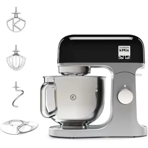 Batidora de pie Kenwood kMix KMX750BK - Bol de 5 litros - 6 velocidades - 3 accesorios - negra